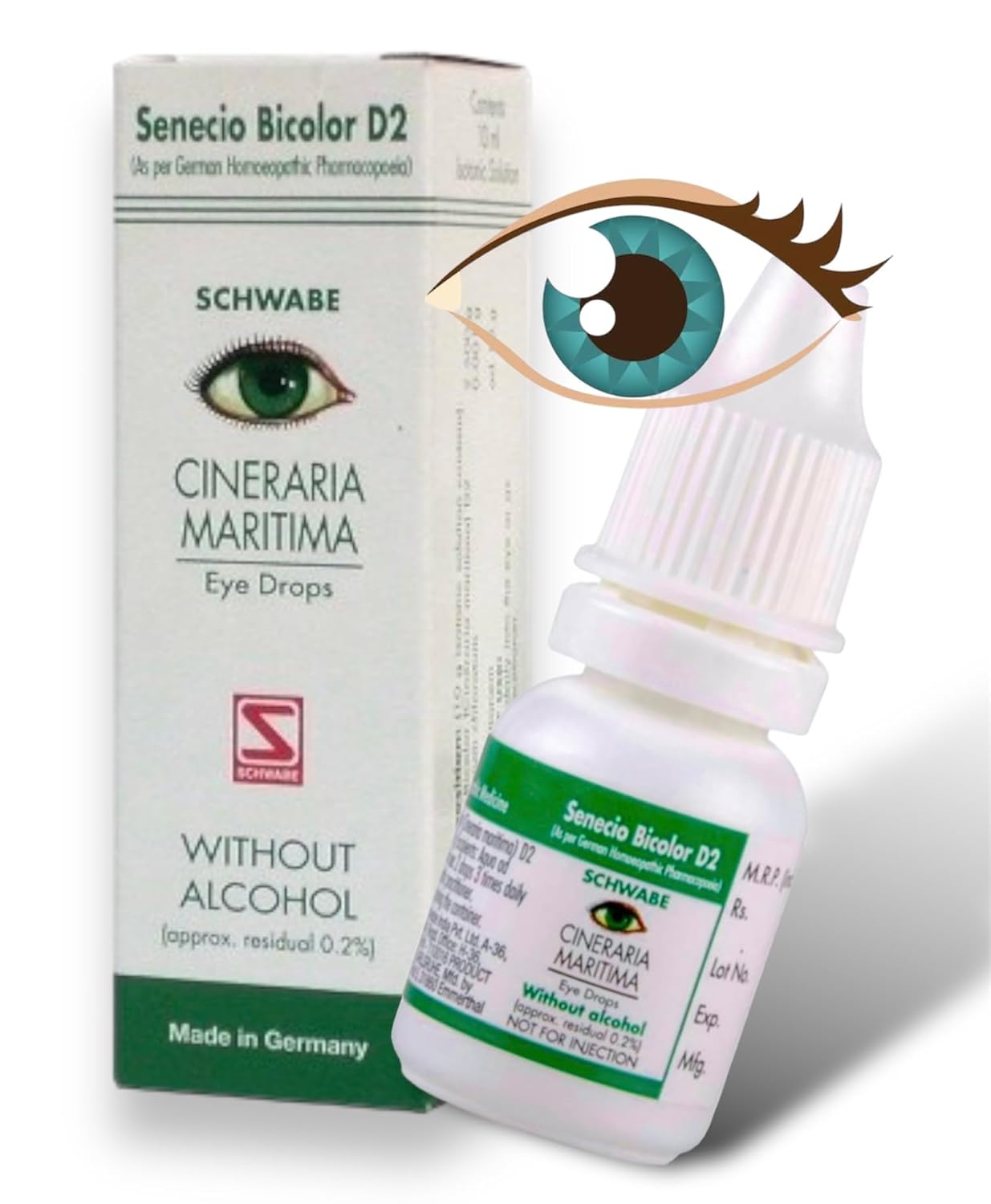 Cineraria Maritima (D2) Eye Drops Without Alcohol10Ml