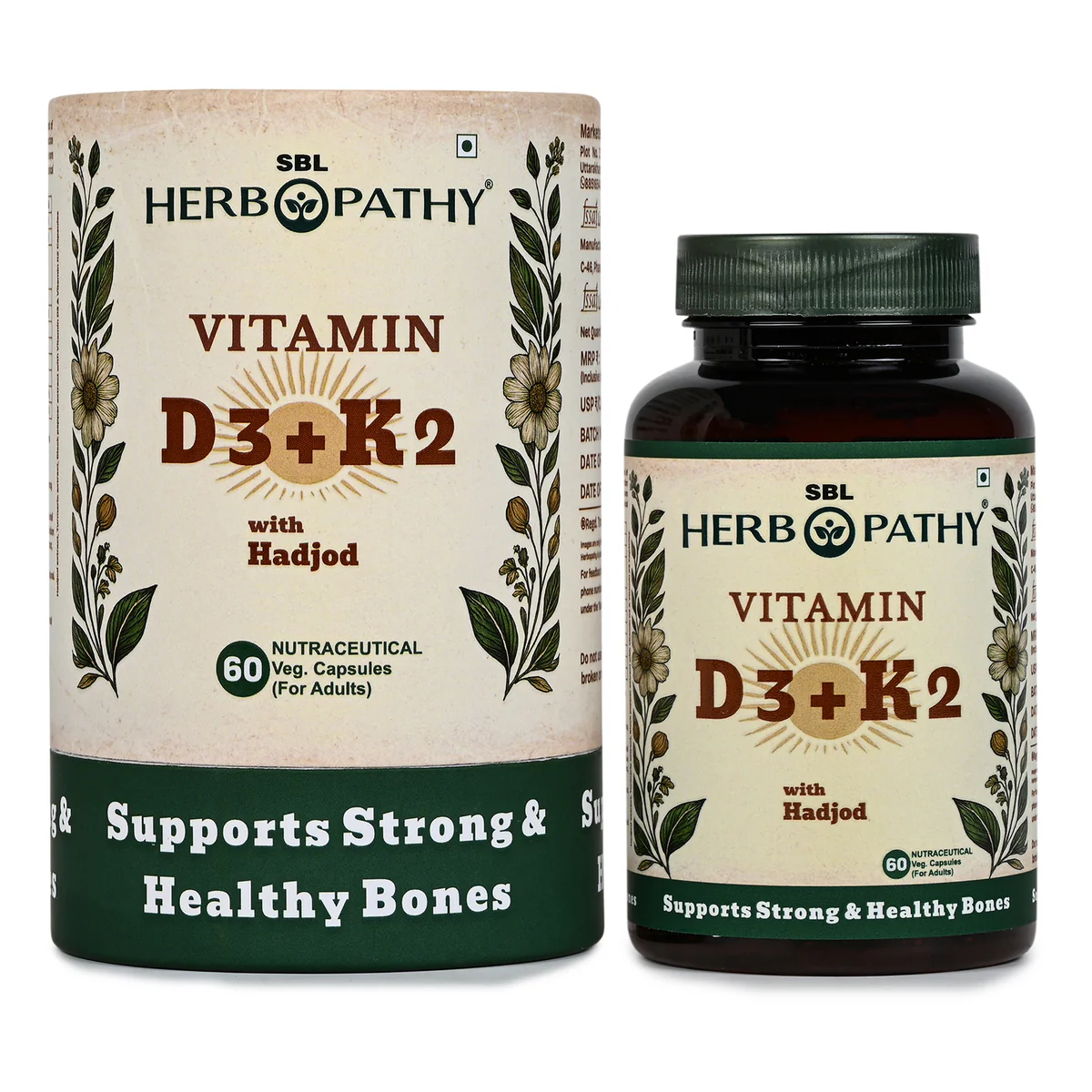 Vitamin D3 + K2 60capsules