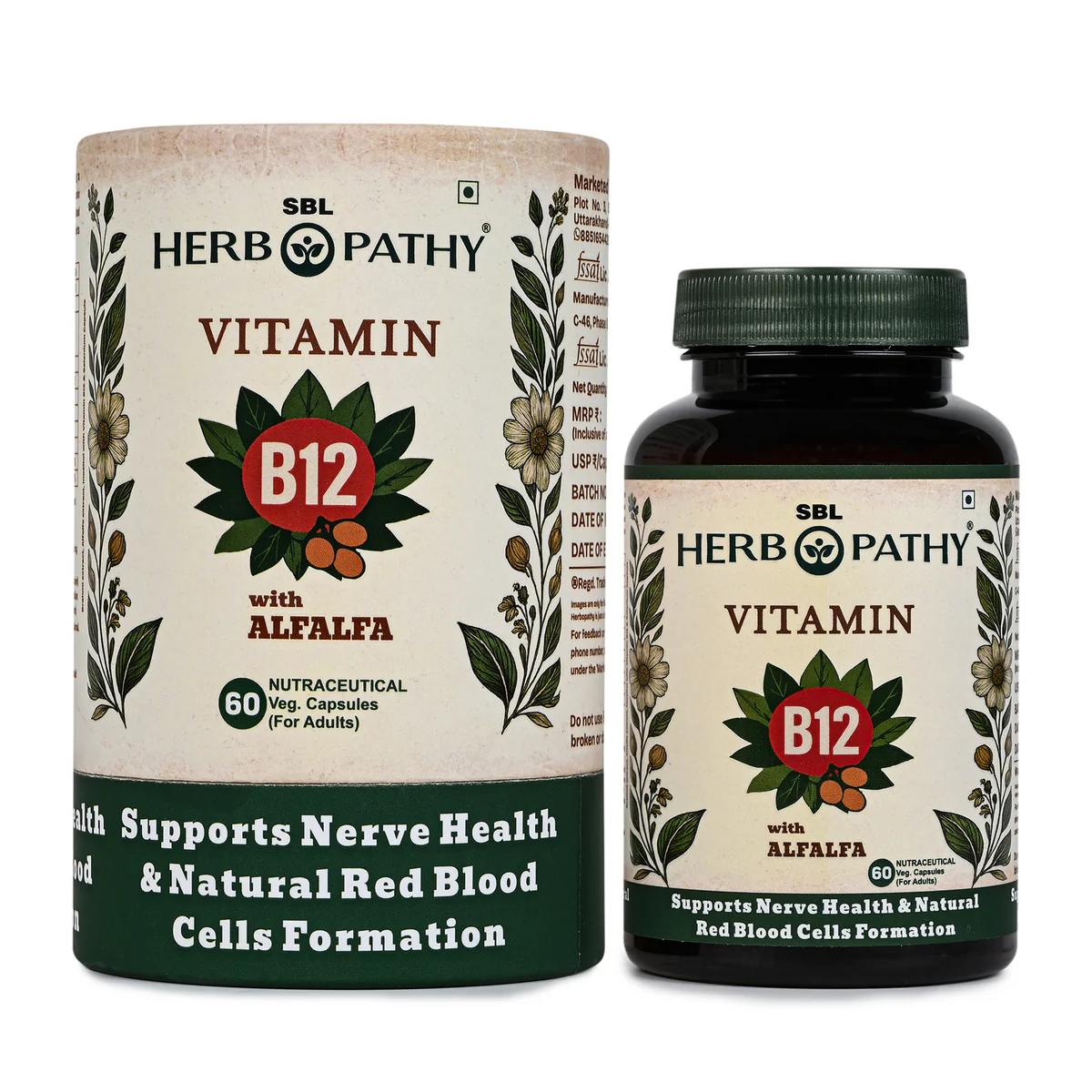 Vitamin B12 with Alfalfa 60capsules