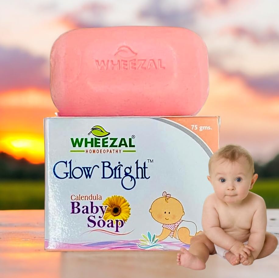 Wheezal Glow Bright Calendula BABY Soap (75g)