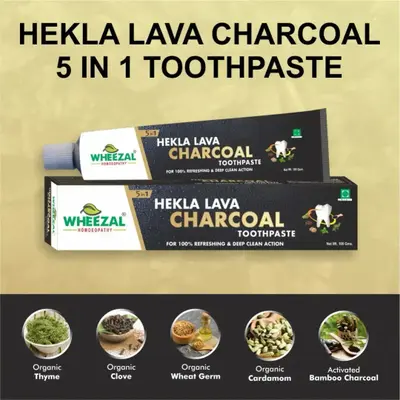 Hekla Lava Charcoal Toothpaste (100g)